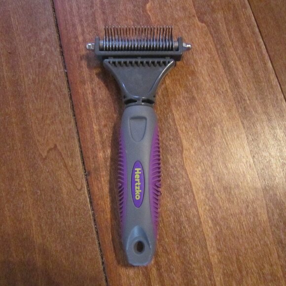 Hertzko Cat Dematting Tool Double Sided Dog and Cat Dematting Comb - Picture 1 of 4